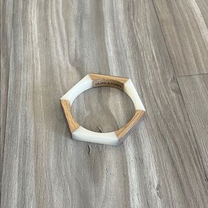 Olive & Poppy Hexagon Bangle